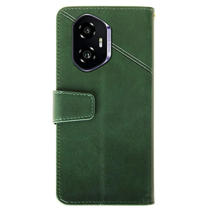 IDEWEI For Honor 300 Case Leather Wallet Phone Cover Stand Calf Texture