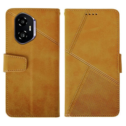 IDEWEI For Honor 300 Case Leather Wallet Phone Cover Stand Calf Texture - Brown