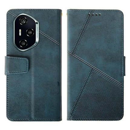 IDEWEI For Honor 300 Pro Case Leather Wallet Phone Cover Stand Calf Texture - Blue
