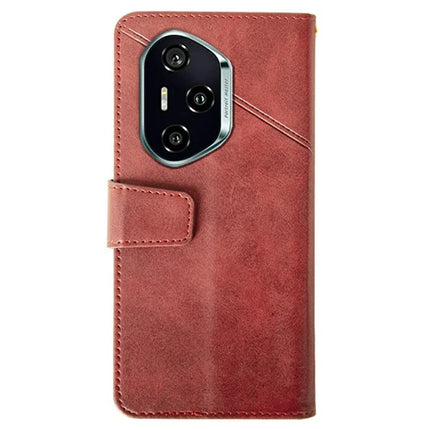 IDEWEI For Honor 300 Pro Case Leather Wallet Phone Cover Stand Calf Texture