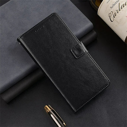 IDEWEI For Honor 300 Ultra Case Card Slots Holder Leather Phone Cover Crazy Horse Texture