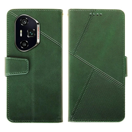 IDEWEI For Honor 300 Ultra Case Leather Wallet Phone Cover Stand Calf Texture - Green