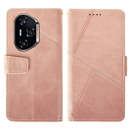 IDEWEI For Honor 300 Ultra Case Leather Wallet Phone Cover Stand Calf Texture - Pink
