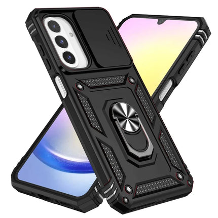 For Samsung Galaxy A26 5G Case PC + TPU Phone Cover with Lens Protection Kickstand