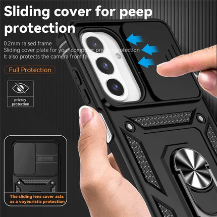 For Samsung Galaxy A26 5G Case PC + TPU Phone Cover with Lens Protection Kickstand