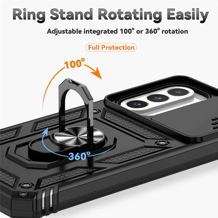 For Samsung Galaxy A26 5G Case PC + TPU Phone Cover with Lens Protection Kickstand