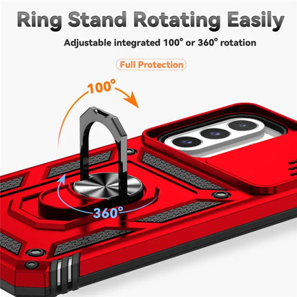 For Samsung Galaxy A26 5G Case PC + TPU Phone Cover with Lens Protection Kickstand