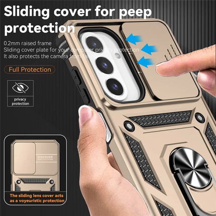 For Samsung Galaxy A26 5G Case PC + TPU Phone Cover with Lens Protection Kickstand
