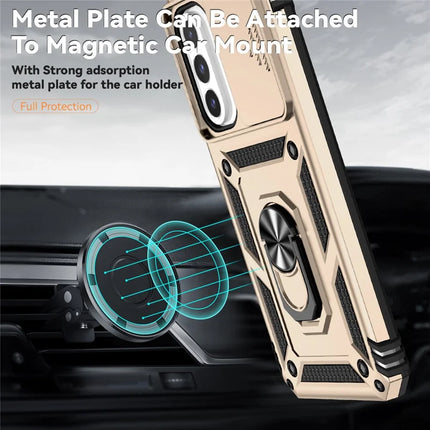 For Samsung Galaxy A26 5G Case PC + TPU Phone Cover with Lens Protection Kickstand
