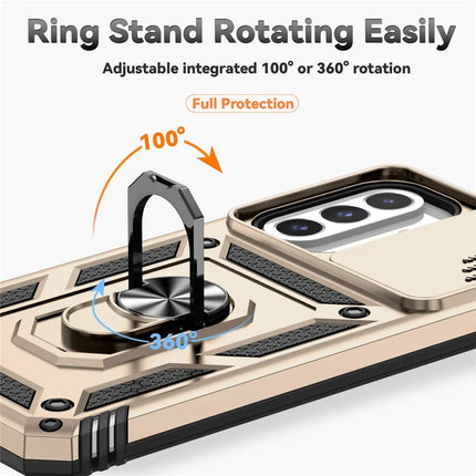 For Samsung Galaxy A26 5G Case PC + TPU Phone Cover with Lens Protection Kickstand