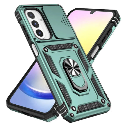 For Samsung Galaxy A26 5G Case PC + TPU Phone Cover with Lens Protection Kickstand