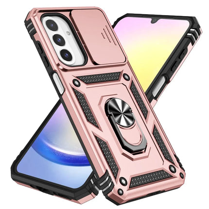 For Samsung Galaxy A26 5G Case PC + TPU Phone Cover with Lens Protection Kickstand