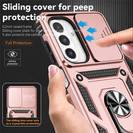 For Samsung Galaxy A26 5G Case PC + TPU Phone Cover with Lens Protection Kickstand
