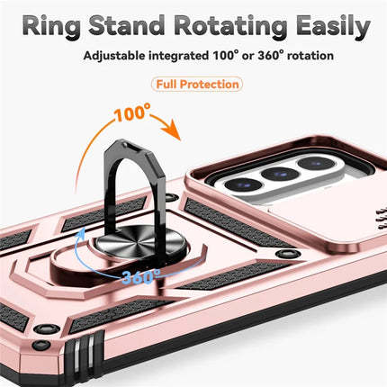 For Samsung Galaxy A26 5G Case PC + TPU Phone Cover with Lens Protection Kickstand