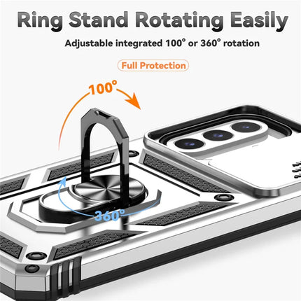 For Samsung Galaxy A26 5G Case PC + TPU Phone Cover with Lens Protection Kickstand