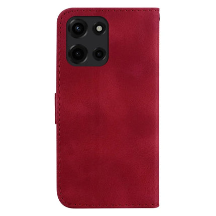 For Motorola Moto G Power (2025) Stand Case 7-Shaped Pattern Imprint Leather Phone Cover