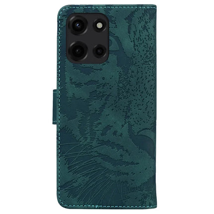 For Motorola Moto G Power (2025) Case Tiger Imprint Leather Wallet Phone Cover