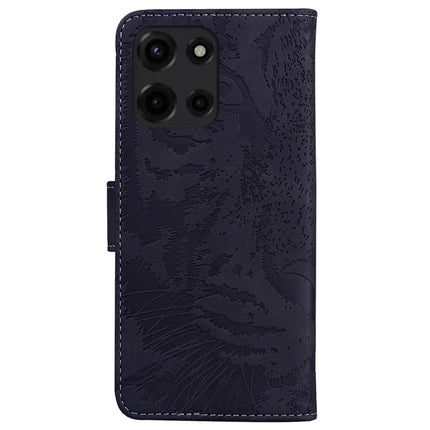 For Motorola Moto G Power (2025) Case Tiger Imprint Leather Wallet Phone Cover