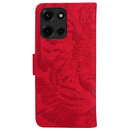 For Motorola Moto G Power (2025) Case Tiger Imprint Leather Wallet Phone Cover