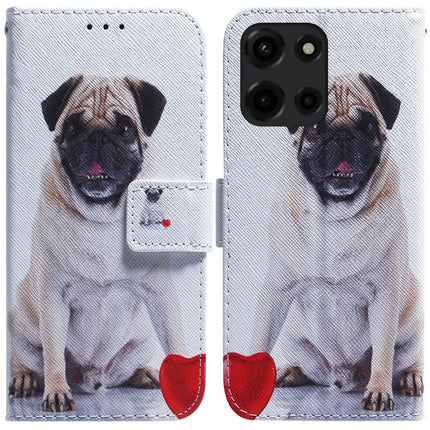 For Motorola Moto G Power (2025) Wallet Case Pattern Print Leather Phone Cover - Dog