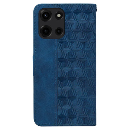 For Motorola Moto G Power (2025) Case Geometry Pattern Leather Wallet Phone Cover