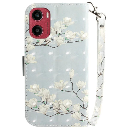 For Motorola Moto G05 4G  /  E15 4G Case Pattern Printing Leather Wallet Phone Cover