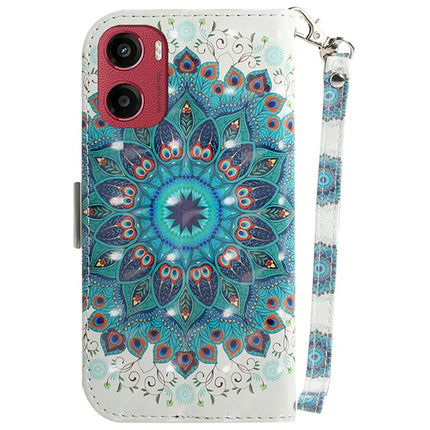 For Motorola Moto G05 4G  /  E15 4G Case Pattern Printing Leather Wallet Phone Cover