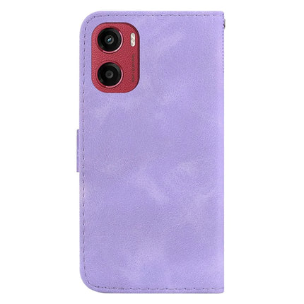 For Motorola Moto G05 4G / E15 4G Stand Case 7-Shaped Pattern Imprint Leather Phone Cover