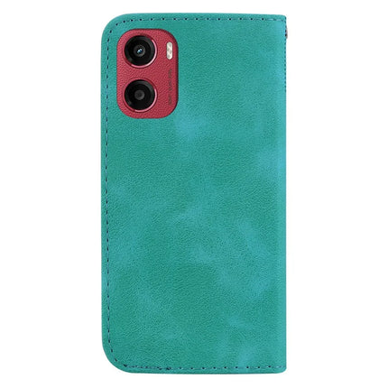 For Motorola Moto G05 4G / E15 4G Stand Case 7-Shaped Pattern Imprint Leather Phone Cover