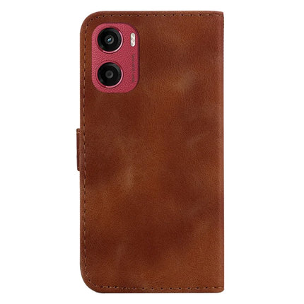 For Motorola Moto G05 4G / E15 4G Stand Case 7-Shaped Pattern Imprint Leather Phone Cover