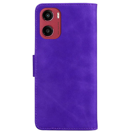 For Motorola Moto G05 4G  /  E15 4G Case Solid Color Leather Wallet Phone Cover