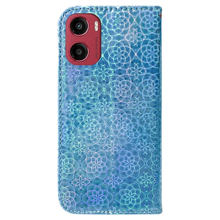 For Motorola Moto G05 4G  /  E15 4G Stand Case Dazzling Flower Leather Phone Cover