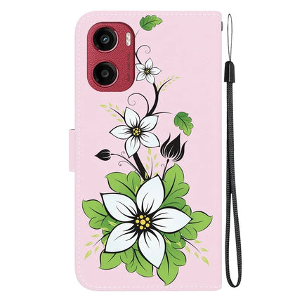 For Motorola Moto G05 4G / E15 4G Wallet Phone Case Anti-Drop Leather Flip Cover Pattern Printing