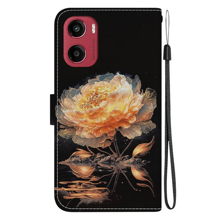 For Motorola Moto G05 4G / E15 4G Wallet Phone Case Anti-Drop Leather Flip Cover Pattern Printing