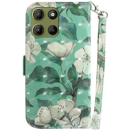 For Motorola Moto G15 4G Case Pattern Printing Leather Wallet Phone Cover