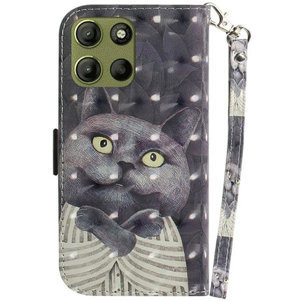 For Motorola Moto G15 4G Case Pattern Printing Leather Wallet Phone Cover