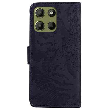 For Motorola Moto G15 4G Case Tiger Imprint Leather Wallet Phone Cover