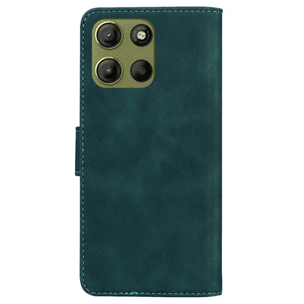 For Motorola Moto G15 4G Case Solid Color Leather Wallet Phone Cover