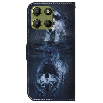 For Motorola Moto G15 4G Wallet Case Pattern Print Leather Phone Cover