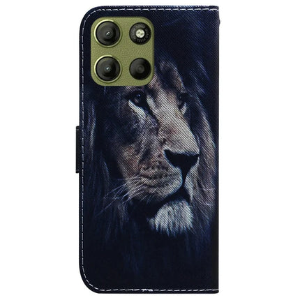 For Motorola Moto G15 4G Wallet Case Pattern Print Leather Phone Cover