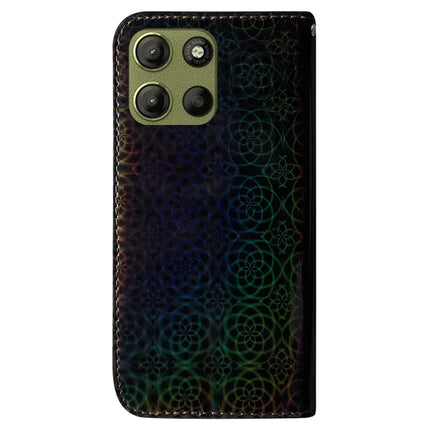 For Motorola Moto G15 4G Stand Case Dazzling Flower Leather Phone Cover