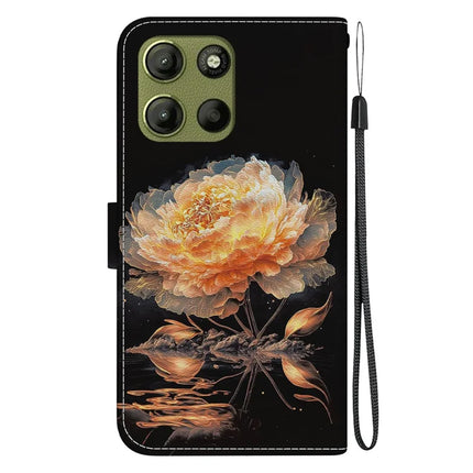 For Motorola Moto G15 4G Wallet Phone Case Anti-Drop Leather Flip Cover Pattern Printing