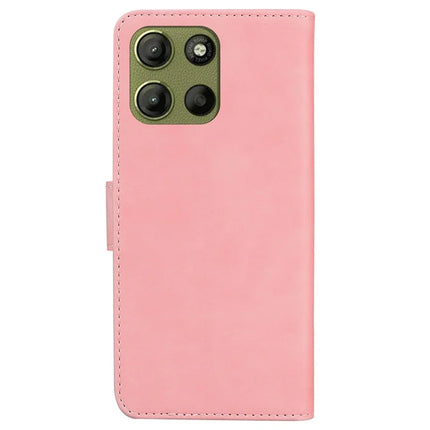 For Motorola Moto G15 4G Stand Case PU Leather Phone Cover Butterfly Printed