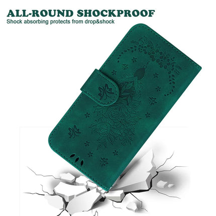 For Realme 13+ 5G Case PU Leather Wallet Phone Cover Butterfly Flower Imprint