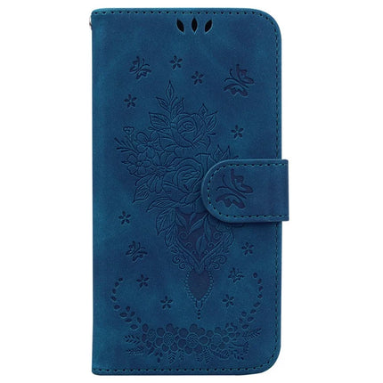For Realme 13+ 5G Case PU Leather Wallet Phone Cover Butterfly Flower Imprint
