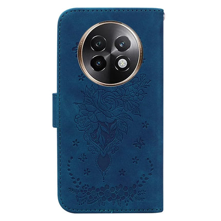 For Realme 13+ 5G Case PU Leather Wallet Phone Cover Butterfly Flower Imprint