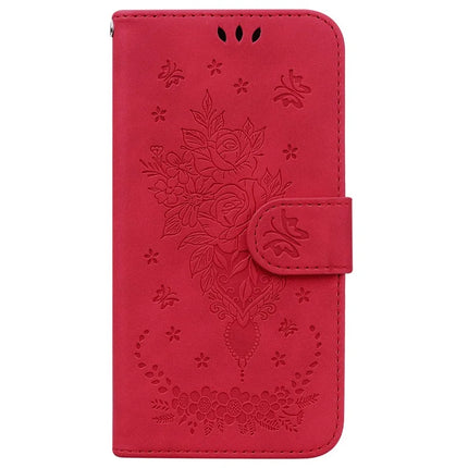 For Realme 13+ 5G Case PU Leather Wallet Phone Cover Butterfly Flower Imprint