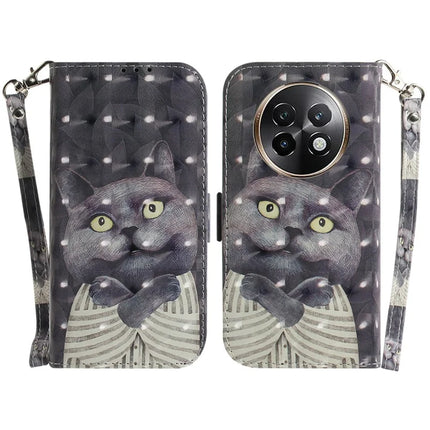 For Realme 13+ 5G Case Pattern Printing Leather Wallet Phone Cover - Embracing Cat