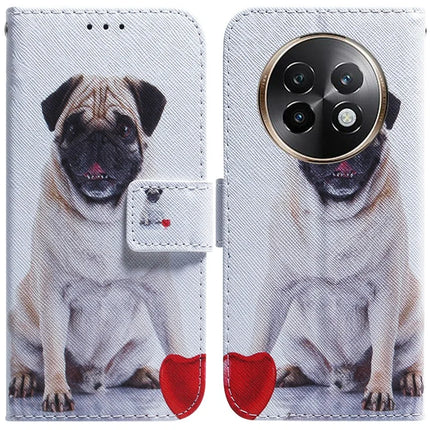 For Realme 13+ 5G / 13 Pro 5G (China) Wallet Case Pattern Print Leather Phone Cover - Dog