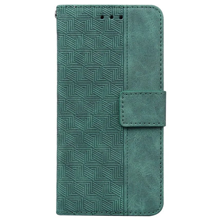 For Realme 13+ 5G Case Geometry Pattern Leather Wallet Phone Cover